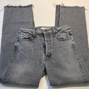 MOTHER Size 26 The Rambler Ankle Fray Jeans